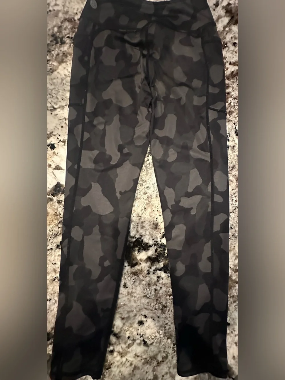 Zella Black & Gray Camo Leggings for Kids
